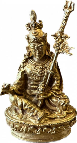 Padmasambhava Statue 9 cm vergoldet