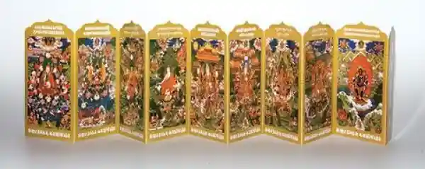 Padmasambhava und seine 9 Manifestationen Klappkarte