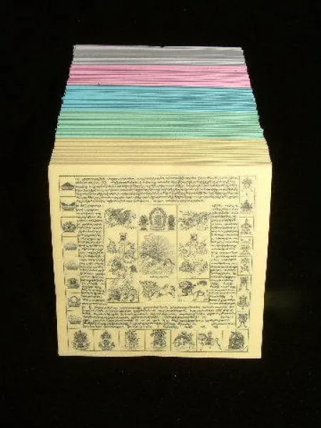 Lungta prayer sheets made of paper