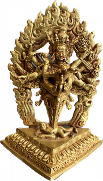 Vajrakilaya Phurpa Statue 10 cm gold plated