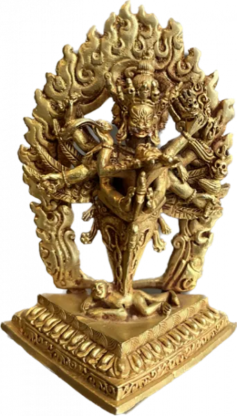 Vajrakilaya Phurpa Statue 10 cm gold plated