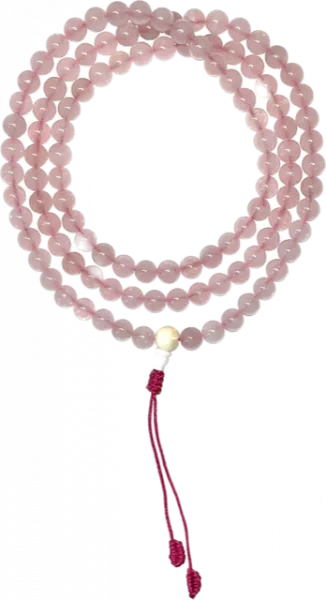 Rose quartz mala AA quality 108 pearls