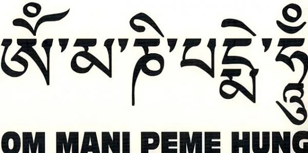 Om Mani Padme Hum Aufkleber