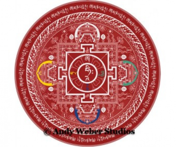 Mandala des Mitgefühls Aufkleber