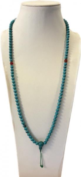 Turquoise mala 108 beads 8mm