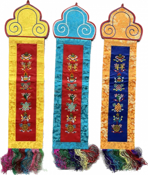EIGHT AUSPICIOUS SYMBOLS BANNER