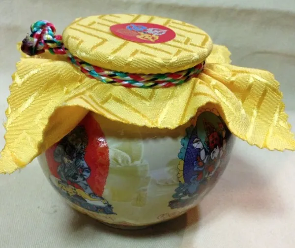 Yellow Zambala Blessed Treasure Vase (S)