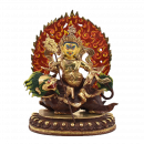 Vaisravana Statue 8 Inch halfgold