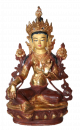Grüne Tara Statue 32 cm teilvergoldet