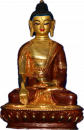 Buddha Sakyamuni 6 Inch half-gold
