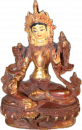 Green Tara Statue 6 Inch half-gold