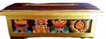 Incense Burner Wood Tibetan Paiting small