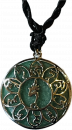 Green tara mantra 925 pure silver pendant