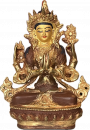 Avalokitesvara - Chenrezig Statue 6 Inch half-gold plated