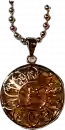 Yellow Zambala Mantra 925 pure silver Pendant