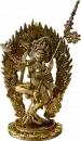 Vajravahari Statue 20 cm vollvergoldet