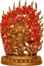 Vajrapani Statue, 10Inch halfgold