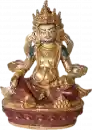 Gelber Dzambala Statue teilvergoldet 23 cm
