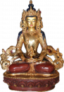 Amitayus Statue 22 cm teilvergoldet