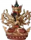 Guhyasamaja Statue 24 cm teilvergoldet