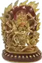 Mahakala six arm 8 Inch fullgold