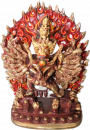 Yamantaka with Consort plate gold 8 Inch