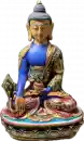 Hand Painted Medicine Buddha Statue