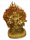 White Mahakala Statue 12 Inch