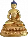 Amitabha Statue 7 cm mit Gesichtsbemalung