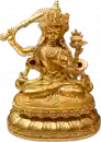 Manjusri Statue Gold Plated 10 cm