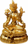 Green Tara Gold Plated 10 cm