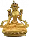 Weiße Tara Statue 10 cm mit Gesichtsbemalung