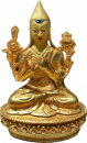 Tsongkhapa Statue 10 cm vergoldet mit Gesichtsbemalung
