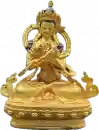 Vajradhara Statue 10 cm vergoldet mit Gesichtsbemalung