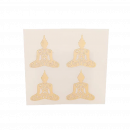 Metal sticker Buddha gold