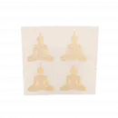 Metallaufkleber Buddha gold