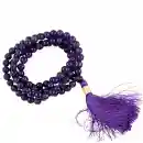 Amethyst Mala AA-Qualität 108 Perlen 6mm + Tasche