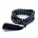 Mala Haematite AA quality 108 beads + brocade bag