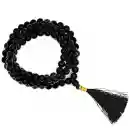 Mala Black Tourmaline AA quality 108 beads + brocate bag
