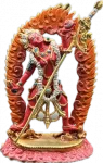 Vajrayogini Statue aus Kupfer fein bemalt 10 cm