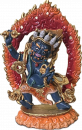 Vajrapani Statue aus Kupfer fein bemalt 10 cm