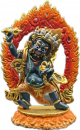 Vajrapani Statue aus Kupfer fein bemalt 10 cm