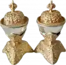 Kapala Set gold-plated / silber plated small