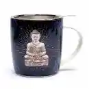 Tea Infuser Mug Buddha blue