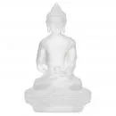 Buddhafigur Amithaba transparent weiß