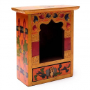 Tibetan hand painted wooden shrine Medium