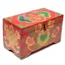 Treasure box Tibetan hand painted spirals