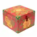 Treasure chest hand-painted with Tibetan motifs