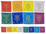 Prayer flag with 8 lucky symbols