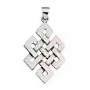 Unendlicher Knoten Anhänger 925er Silber